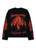 Rebel Flame Boxy Waffle T-Shirt