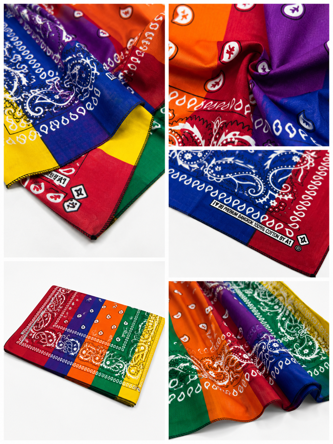 Multicolor Drip Bandana