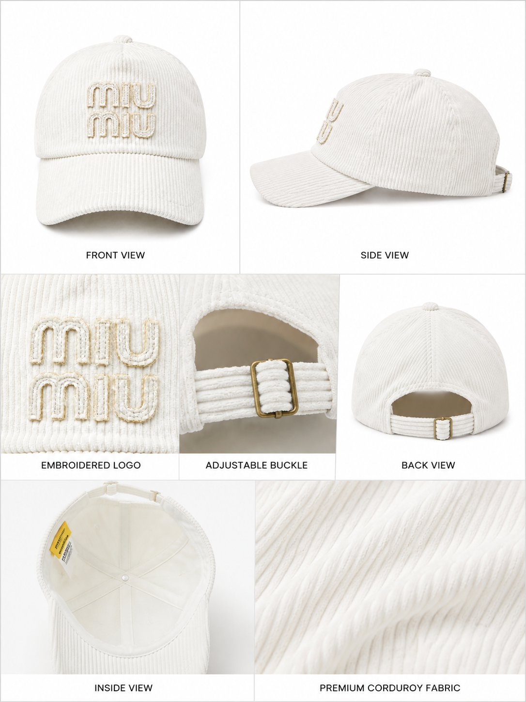 Cloud Rib Corduroy Cap