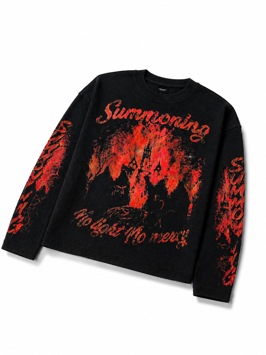 Rebel Flame Boxy Waffle T-Shirt