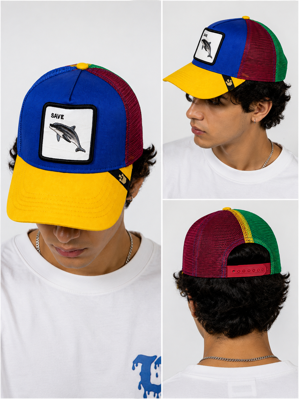 Dolphin Drift Trucker Cap