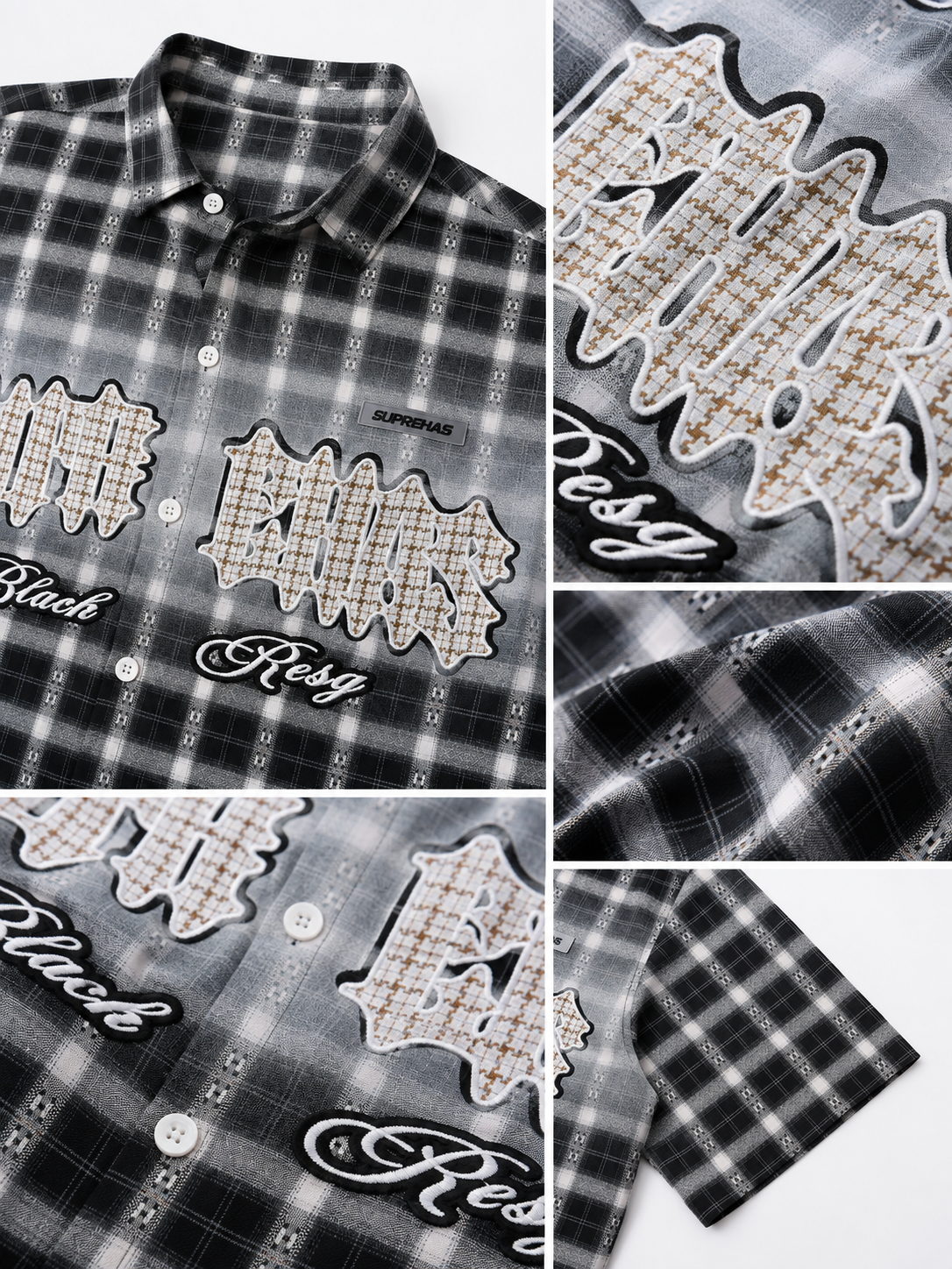 Rebel Grid Boxy Shirt