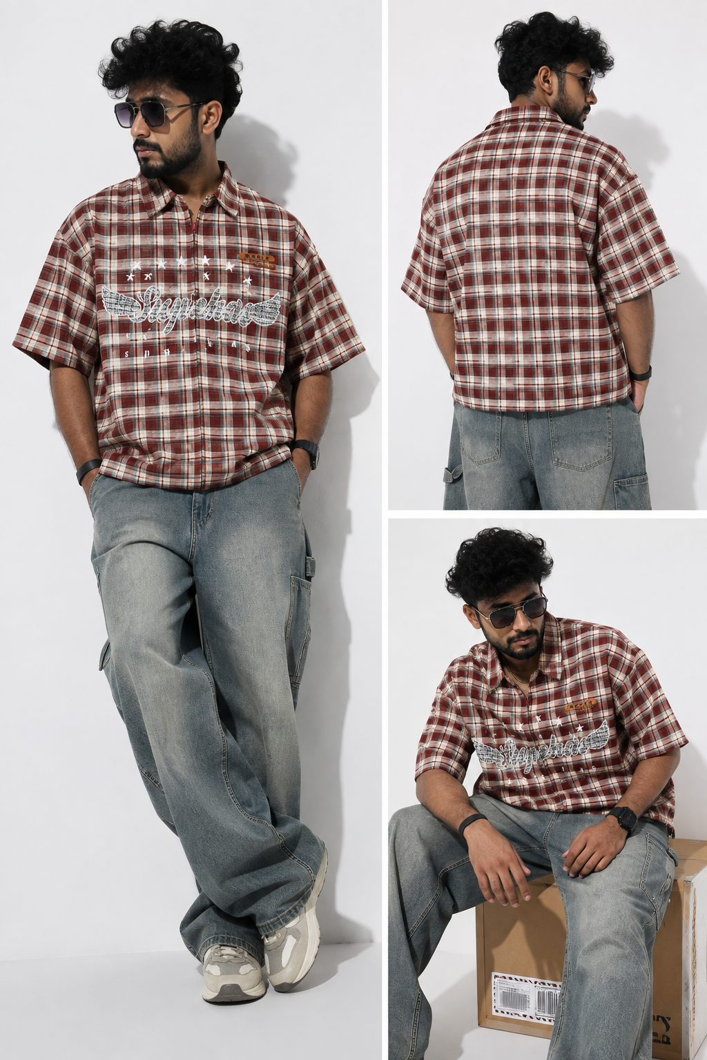Vintage Riot Boxy Zip Shirt