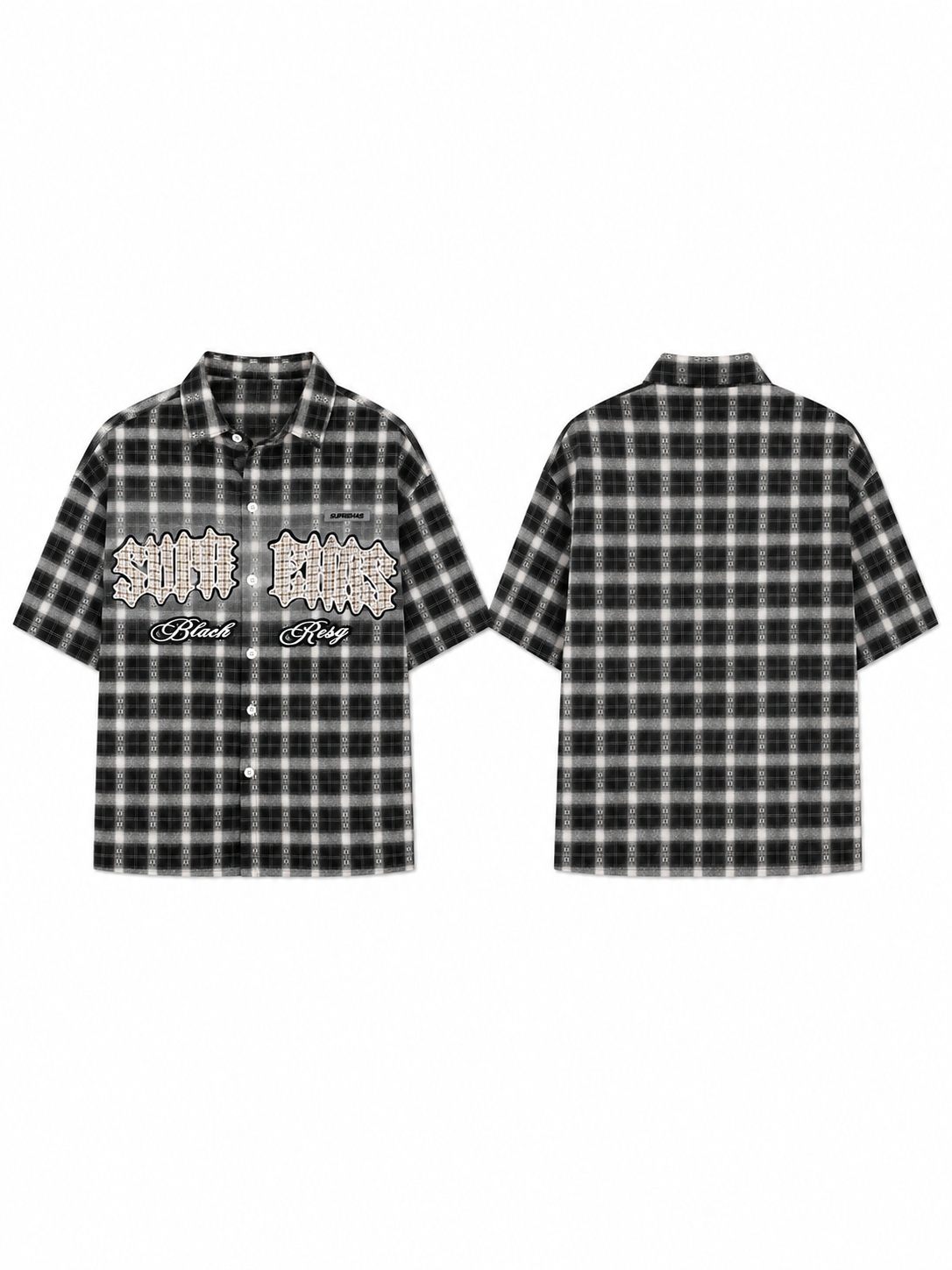 Rebel Grid Boxy Shirt
