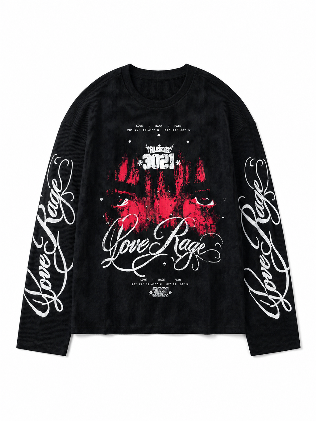 Love Rage Boxy Waffle T-Shirt