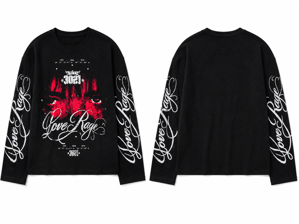 Love Rage Boxy Waffle T-Shirt
