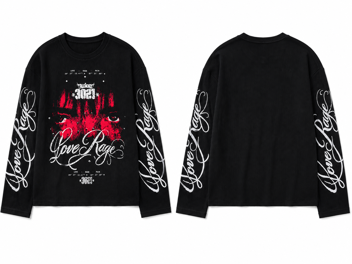 Love Rage Boxy Waffle T-Shirt